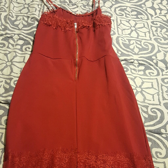 Dresses & Skirts - Sexy red bodycon lace dress